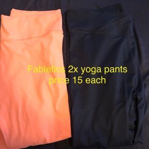 3 pairs of Fabletics leggings